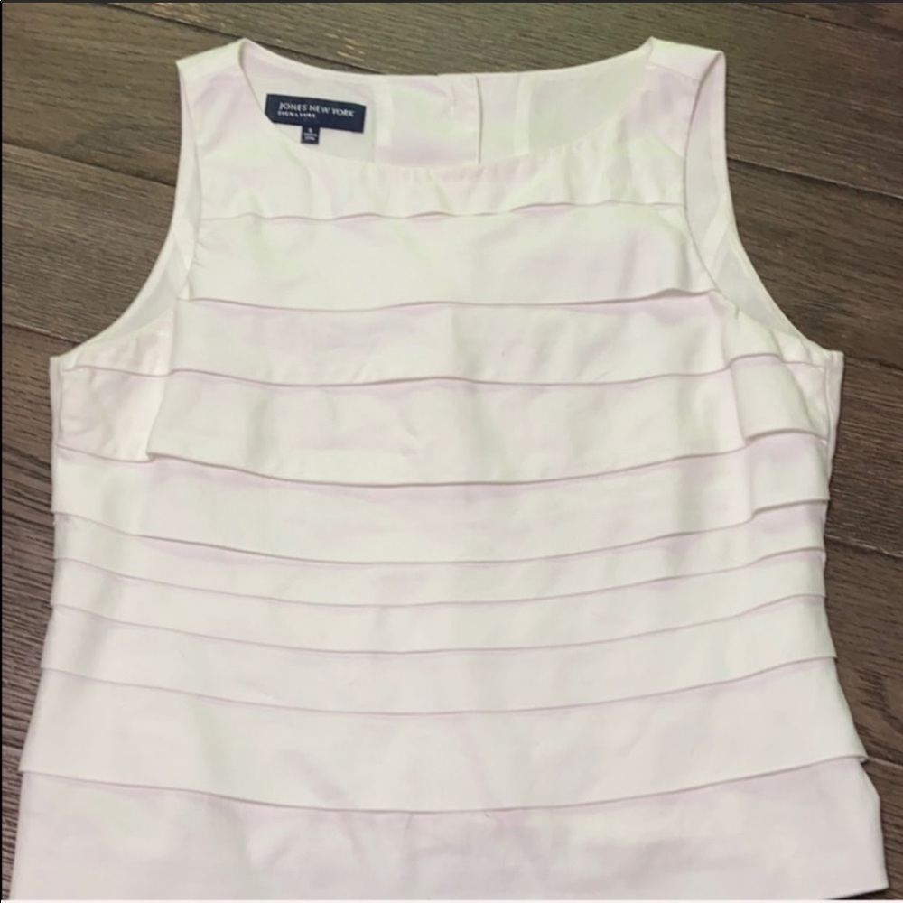 White shell blouse jones New York